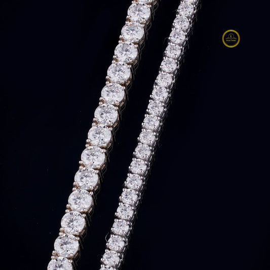 Round Lab Grown Diamond Tennis Chain - view 3