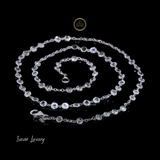 14K Gold Handcrafted Rose-Cut Diamond Statement Necklace - view 3
