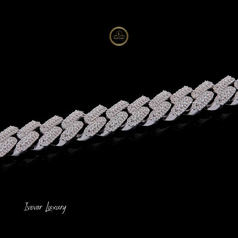 Lab Grown Diamond Cuban Chain for Men - view 2