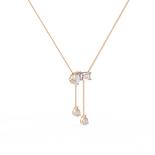Toi Et Moi Teardrop Necklace - view 3