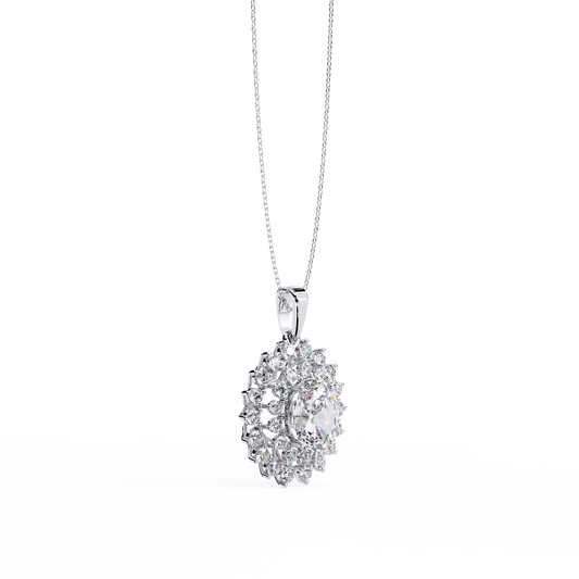 Round Sunburst Inspire Necklace - view 4