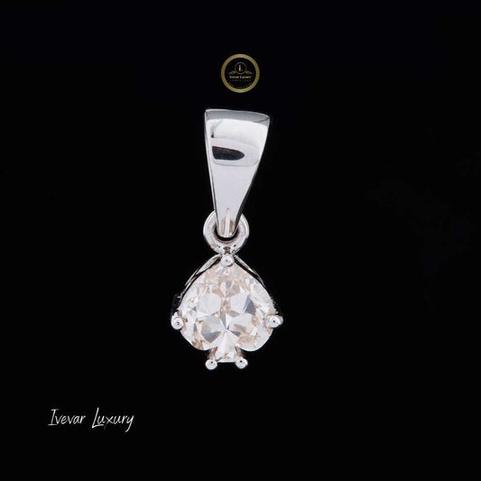 Antique Cut Pendant with Tapered Bail Chain - view 2