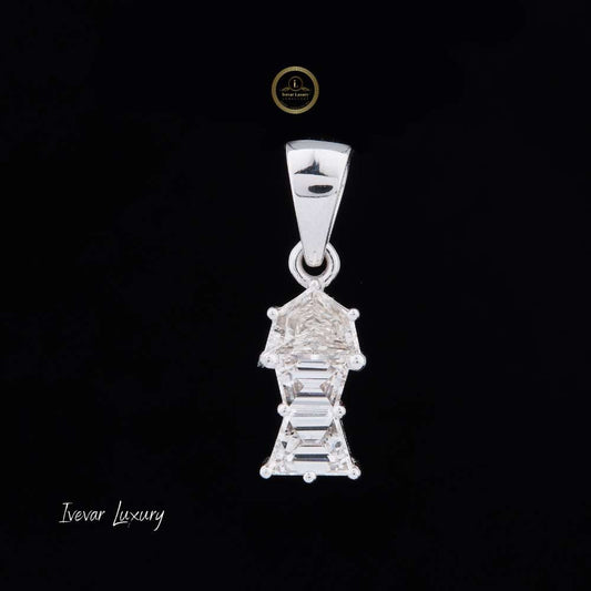 Antique Cut Drop Pendant with Tapered Bail - view 4
