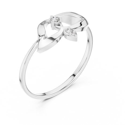 Antique Style Round Cut Lab Diamond Engagement Ring - view 4