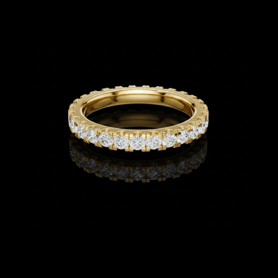Round Brilliant Lab Diamond Full Eternity Band