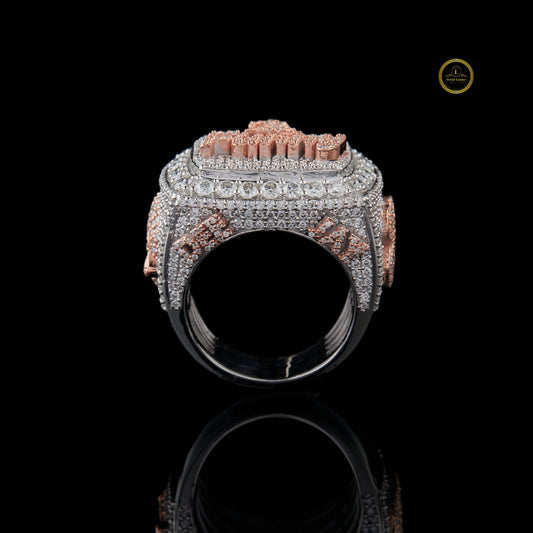 Custom Iced Out Championship Ring Pave Moissanite Design - view 3