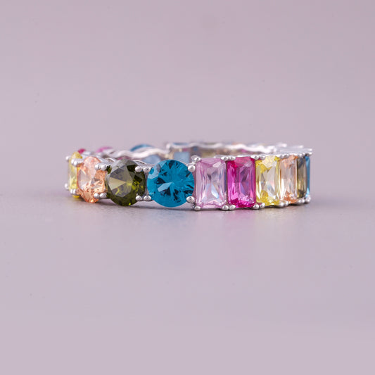 Blue Natural Sapphire Diamond Solitaire Ring - view 2