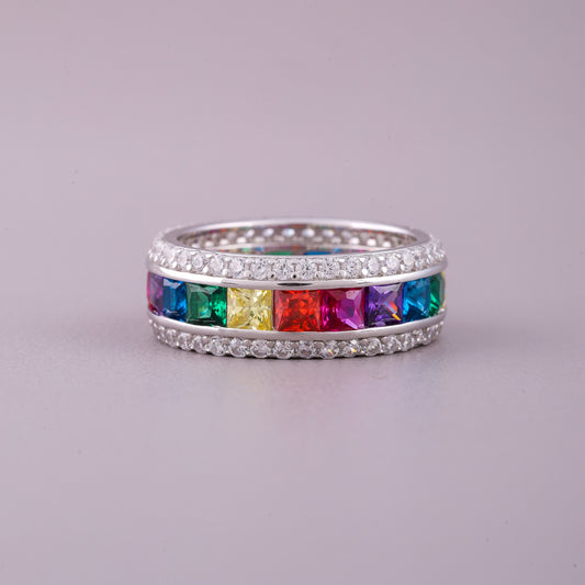 Art Deco Natural Sapphire and Diamond Ring - view 2