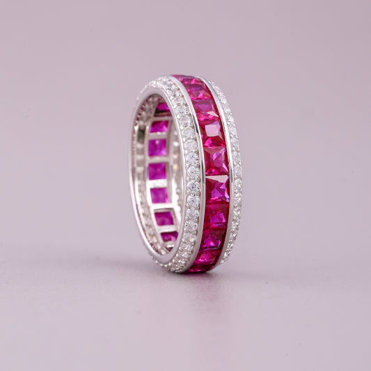 Floral Natural Sapphire Diamond Ring Nature Inspired Bridal Jewelry - view 4