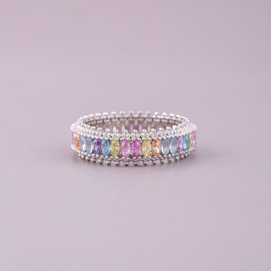 Natural Sapphire Diamond Promise Ring by Timeless Love Token - view 2