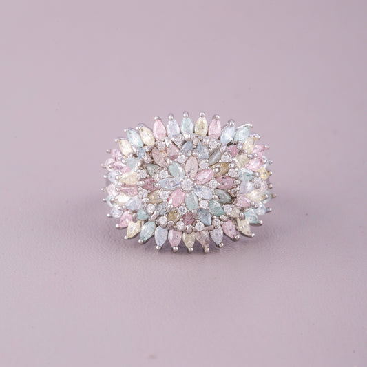 Natural Sapphire Diamond Ring by Elegant Blue Gemstone Jewelry - view 2