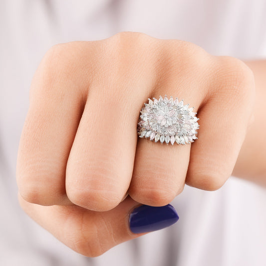 Natural Sapphire Diamond Ring by Elegant Blue Gemstone Jewelry - view 3