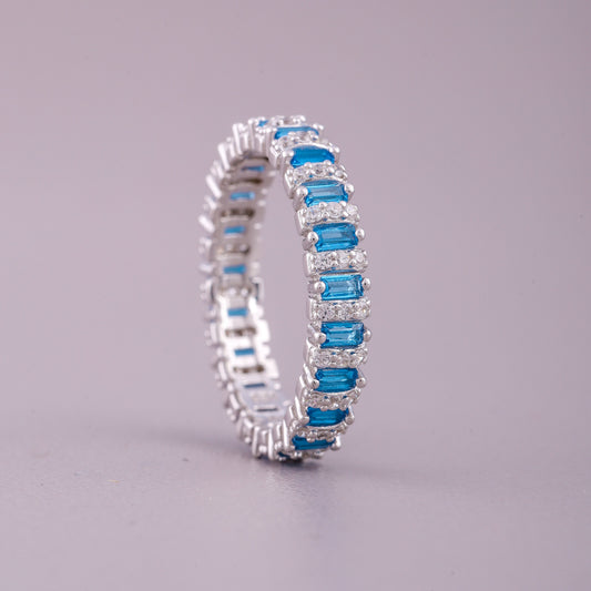 Natural Sapphire Diamond Ring by Elegant Gemstone Jewelry - view 4