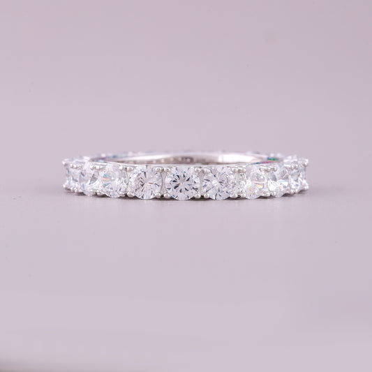 Blue Natural Sapphire Diamond Ring for Women - view 2