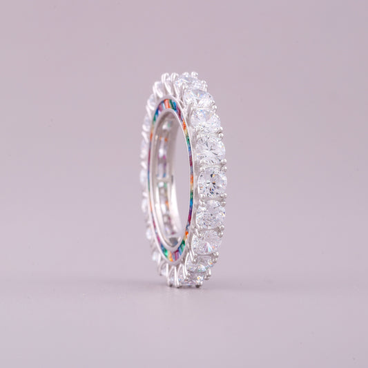 Blue Natural Sapphire Diamond Ring for Women - view 4