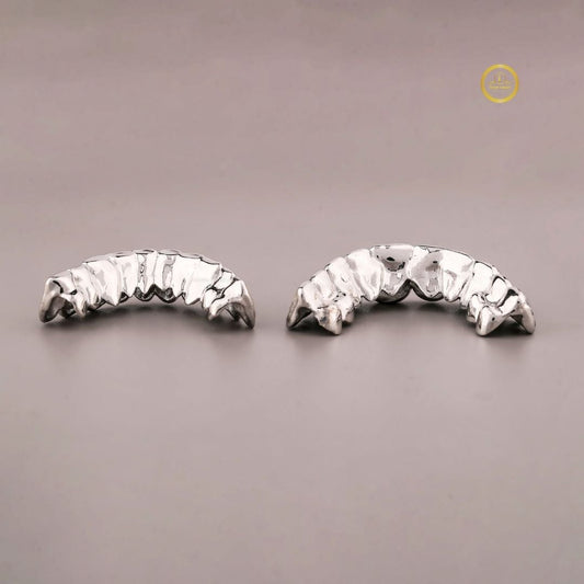Iced Out Step Cut Lab Grown Diamond Teeth Caps Mouth Jewelry - view 3