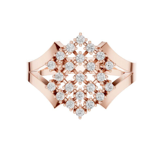 Floral Nature Inspired Moissanite Engagement Ring - view 2