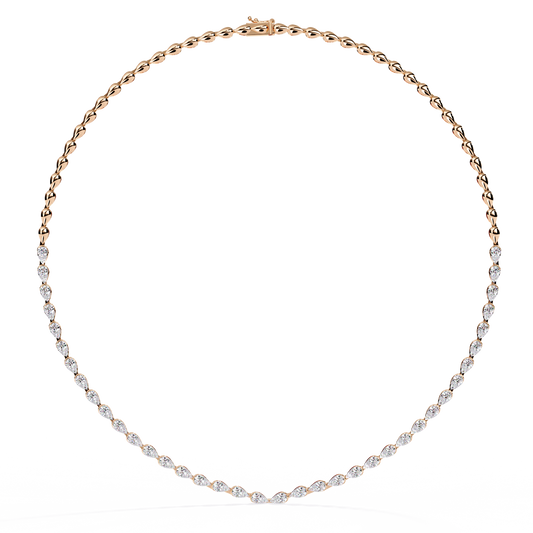 Pear Tennis Necklace - view 3