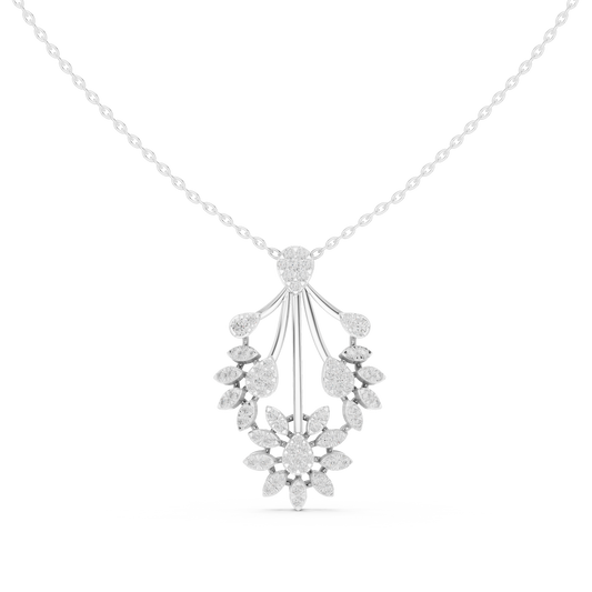 Floral Drop Pendant - view 3