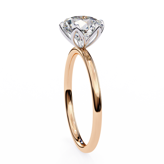 Round Cut Engagement Ring - view 4