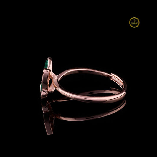 Butterfly Inspired Round Lab Diamond Anniversary Ring - view 3