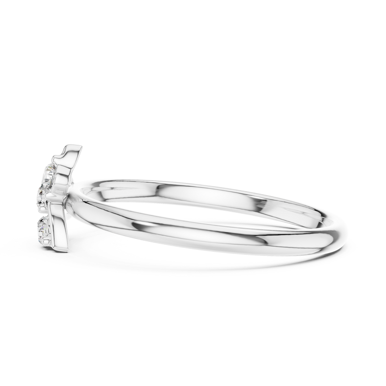 Sparkle Round Cut Moissanite Ring For Sunshine - view 2