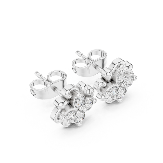 Blossom Floral Stud Earrings Crafted - view 4