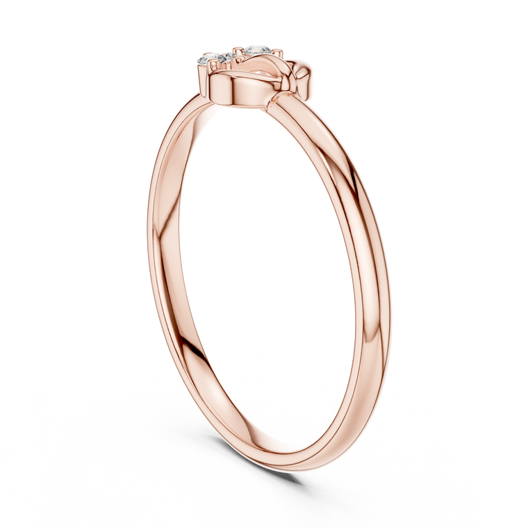 Desire Round Cut Lab Diamond Ring For Every Look - view 2