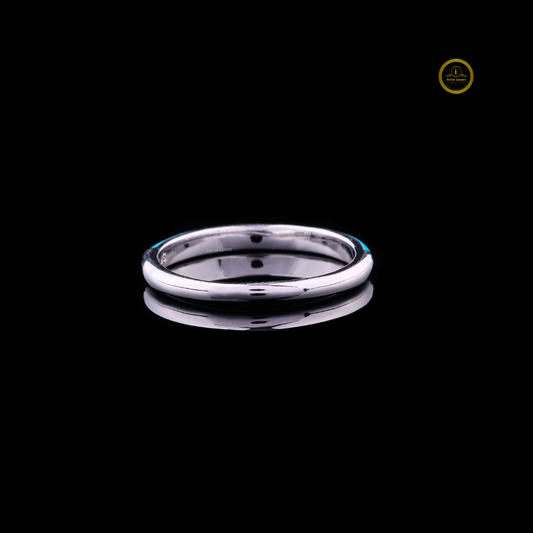 Sky Blue Moissanite Channel Set Band Ring - view 4
