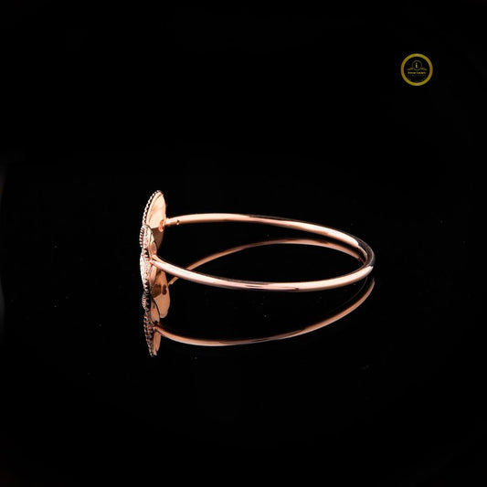 Heart & Round Cut Heart Motif Open Bracelet - view 3