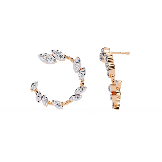 Petite Round Cut Stackable Stud Earrings - view 3