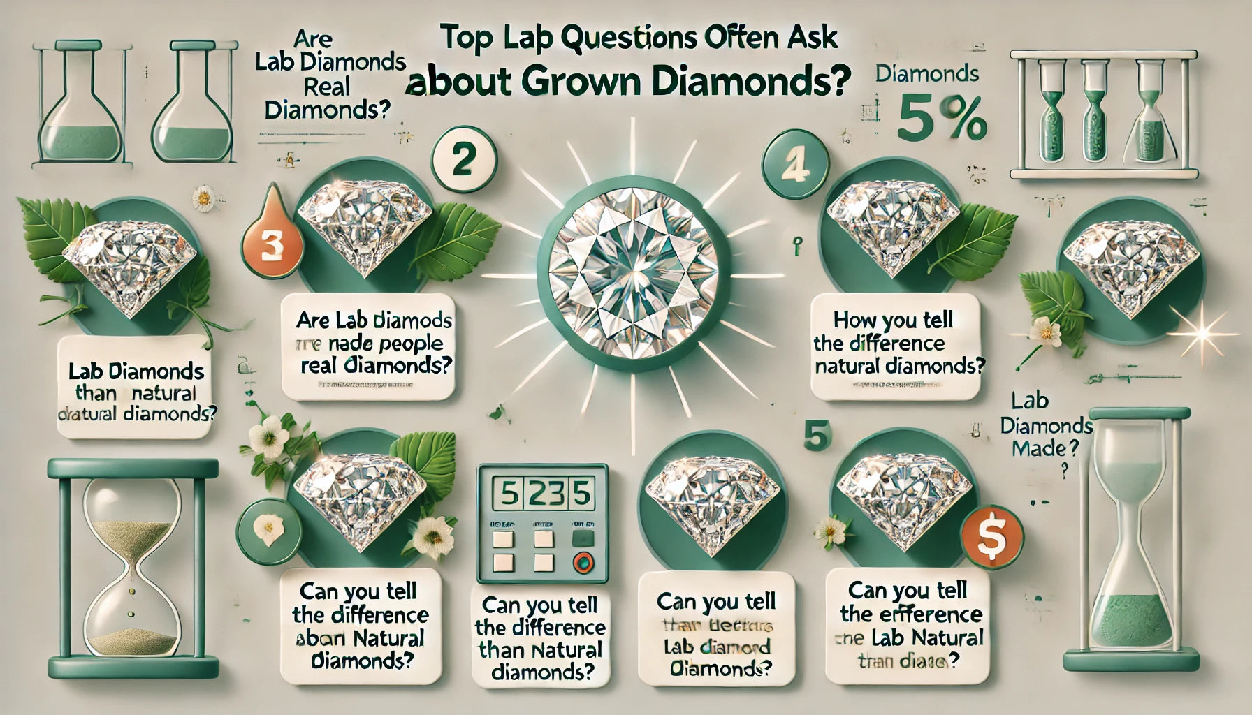 Top 5 questions about lab diamonds.