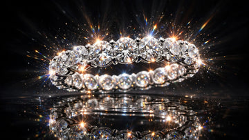 Lab grown diamond eternity band