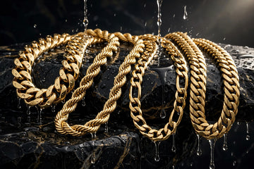 Solid gold chain for men