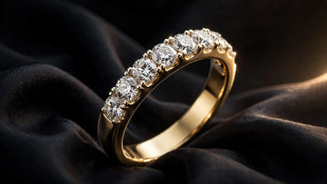 Half eternity wedding band