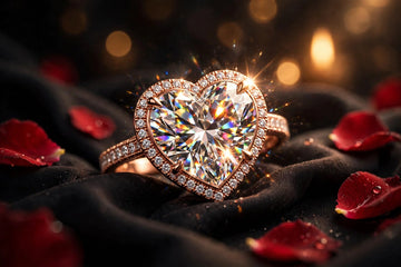 Heart shaped engagement ring