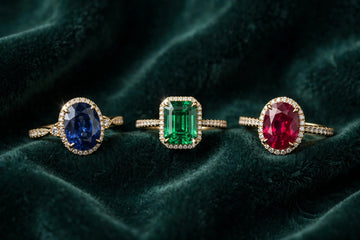 Colored gemstone engagement rings