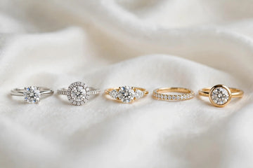 Lab grown diamond engagement ring settings