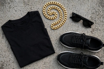 Cuban link chain styled with an outfit
