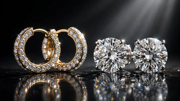Diamond hoops and studs