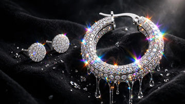 Iced out earrings