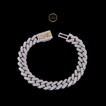 Lab grown diamond Cuban link chain for men