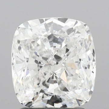 2.04 carat cushion cut lab grown diamond, D color, VS1 clarity