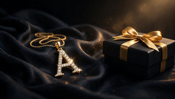 Lab grown diamond initial necklaces