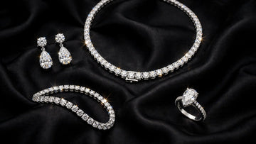 Lab grown diamond jewelry set
