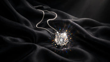 Lab grown diamond pendant necklaces
