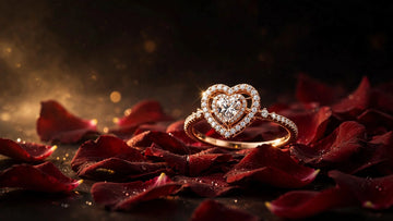 Lab grown diamond promise ring