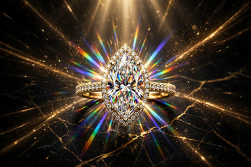 Marquise cut engagement ring