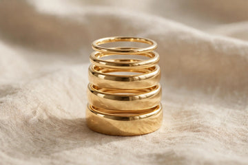 Classic gold wedding bands