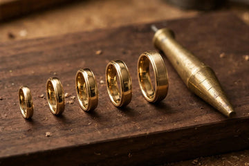 Ring size chart with US, UK and EU sizes